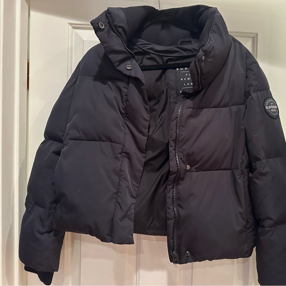 Superdry Classic Logo Puffer- Black